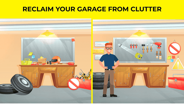 Graphic for Reclaim Your Garage From Clutter